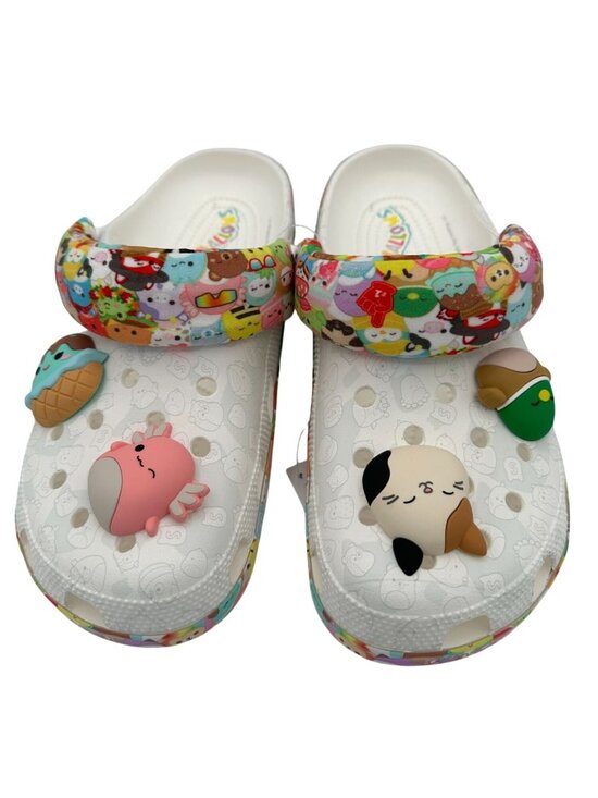 CROCS Shoes - Crocs Squishmallows Clogs M8 W10 White Colorful Classic Cartoon Shoe Charms NEW